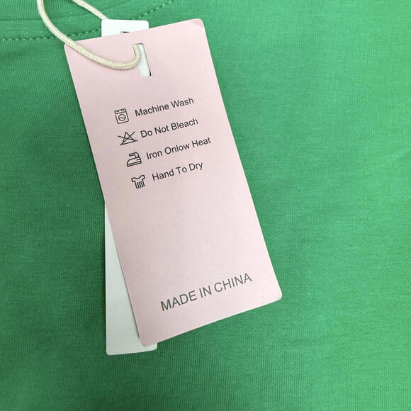 NWT ELGOGY Muscle Tee Cotton Blend Green Size L Minimalist Street - Picture 5 of 8